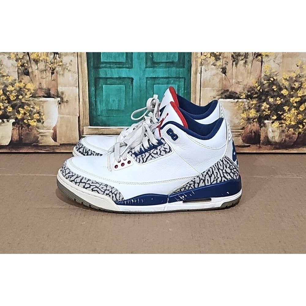 Nike Air Jordan III 3 Retro True Blue Size 8 Men's Shoes 2016 854262-106